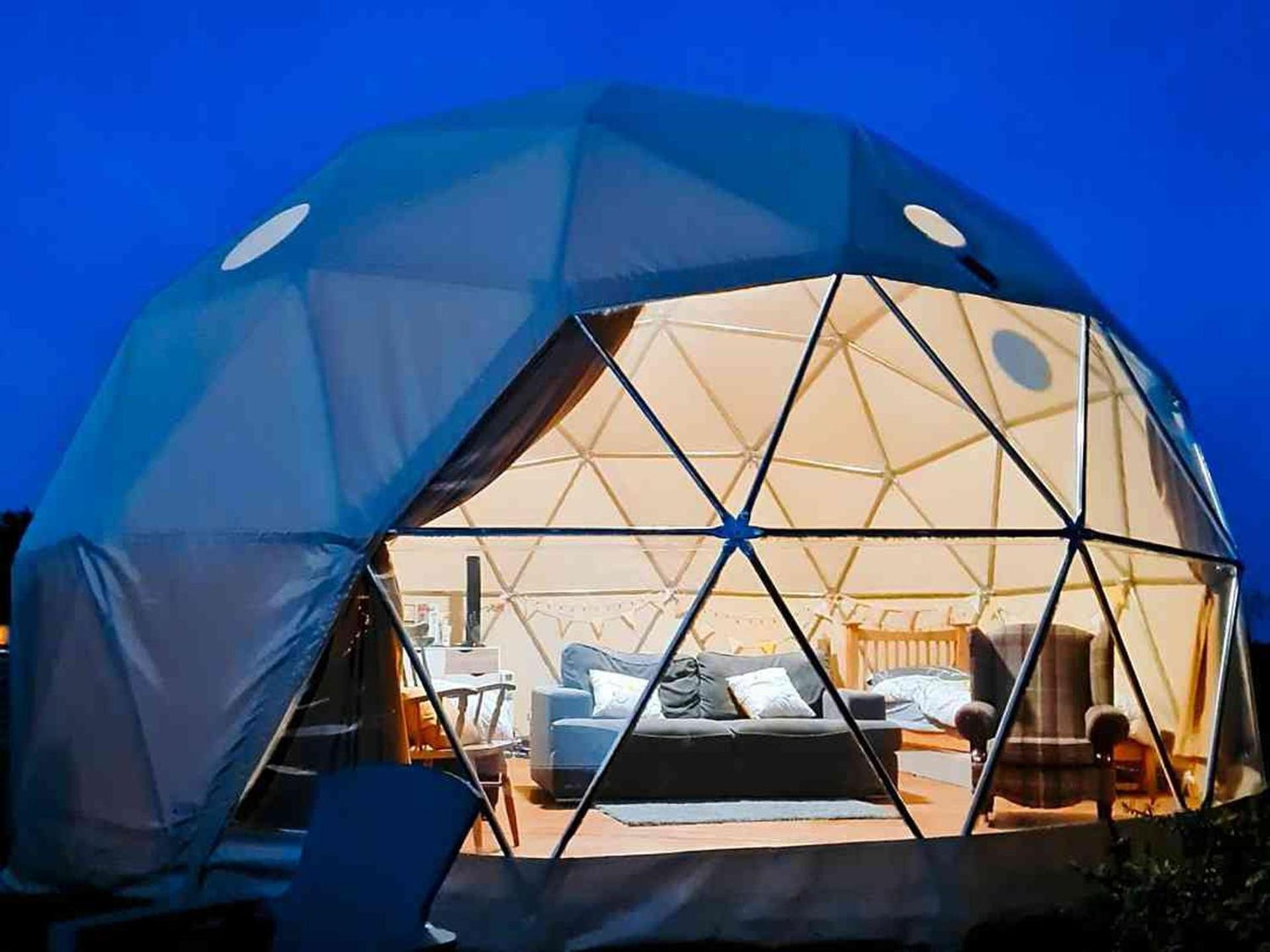 Geodome With Sea Views Near Pendine Villa Buitenkant foto