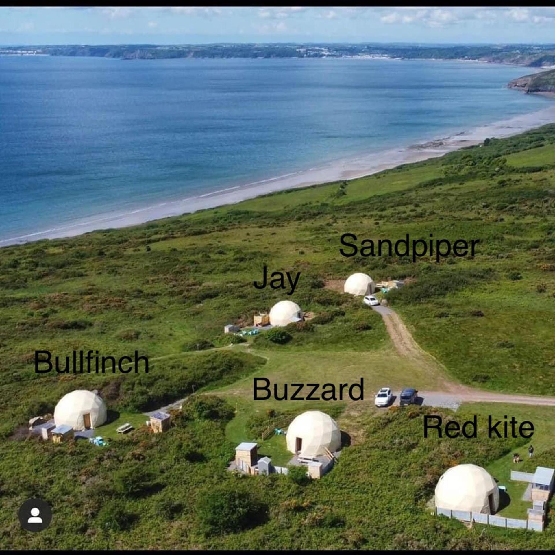 Geodome With Sea Views Near Pendine Villa Buitenkant foto